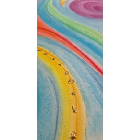 Spirales de vagues tourbillonnantes