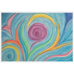 Spirales de vagues tourbillonnantes