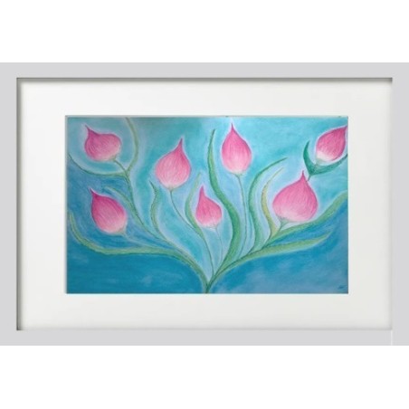 Bouquet boutons roses imaginaires