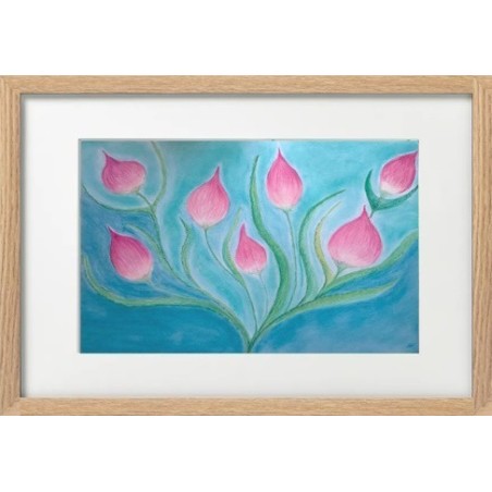 Bouquet boutons roses imaginaires