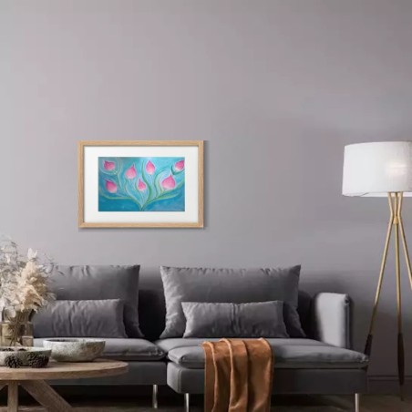 Bouquet boutons roses imaginaires