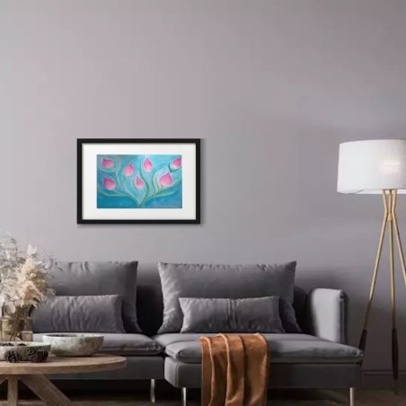 Bouquet boutons roses imaginaires