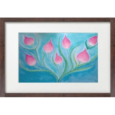 Bouquet boutons roses imaginaires